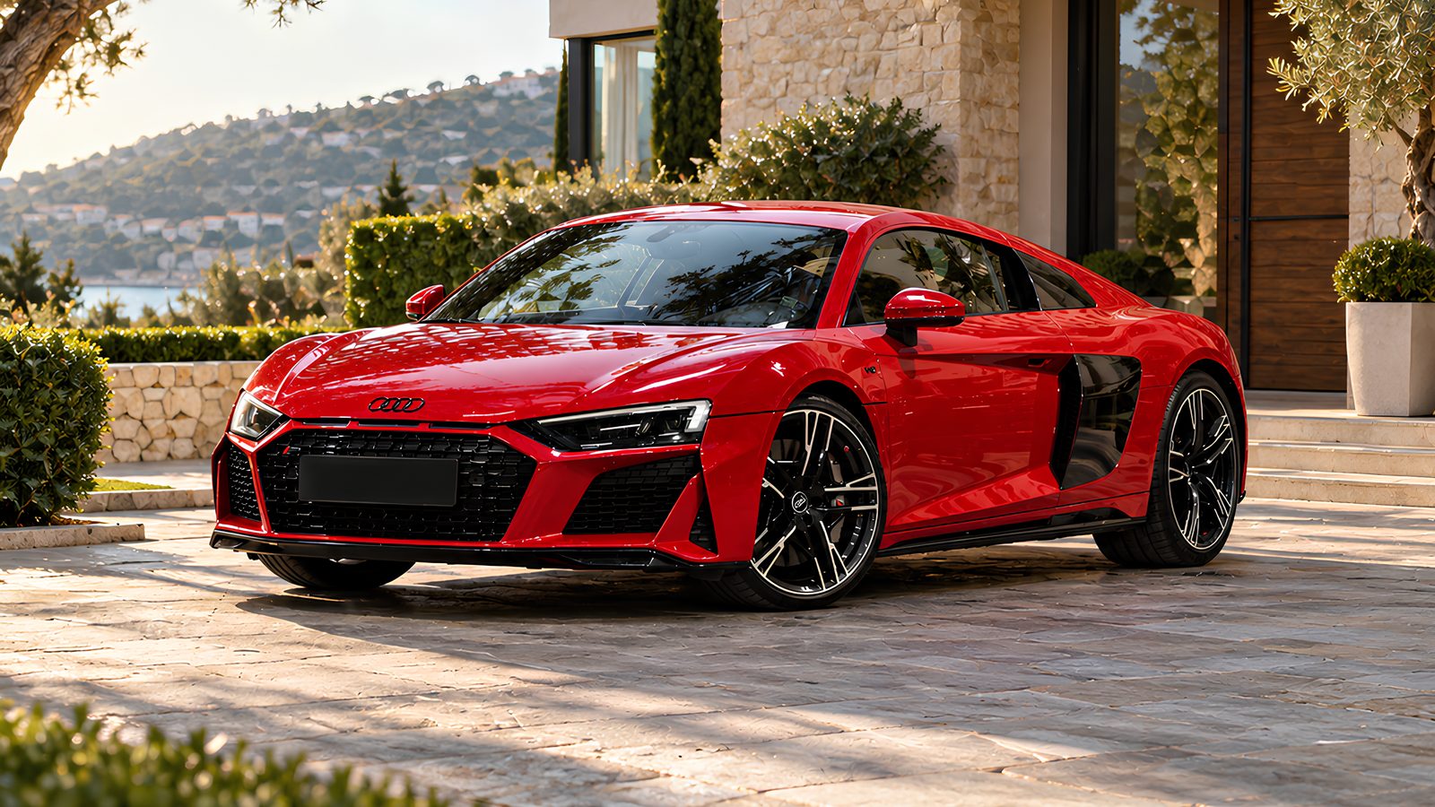 Audi R8 V10 performance 2022 rouge — EVO LUXURY Fleet, réservée