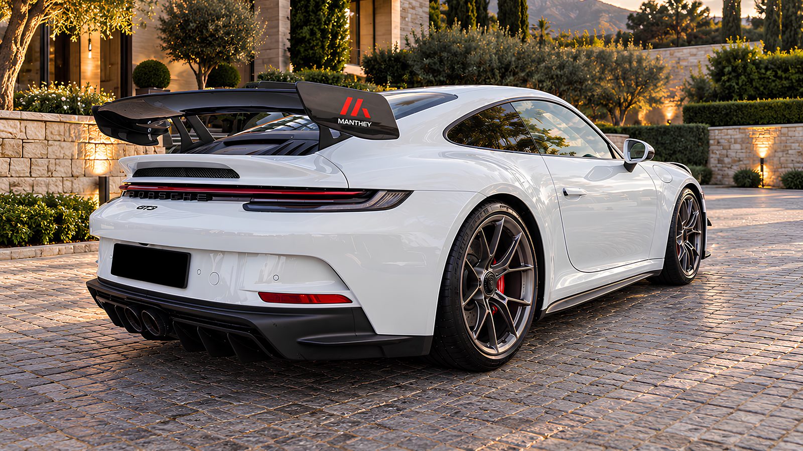 Porsche 911 GT3 Manthey 2024 blanche — EVO LUXURY Fleet, réservée